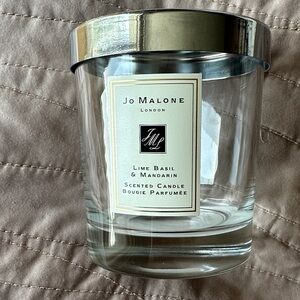 Empty Jo Malone lime basil and mandarin candle w/ lid